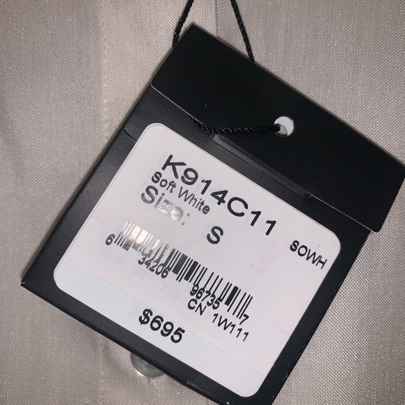 St. John Collection Marie 100% Silk Button Up Mandarin Blouse NEW $695 Small - Picture 12 of 13